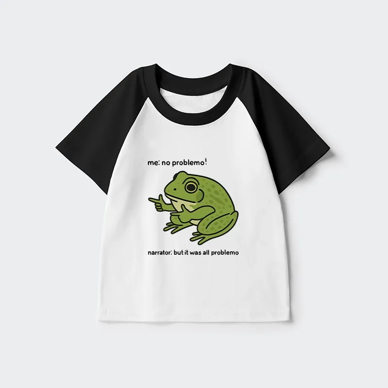 Tokyo-Tiger Stupid Frog Meme Kids Raglan T-shirt