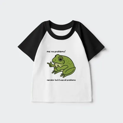 Tokyo-Tiger Stupid Frog Meme Kids Raglan T-shirt