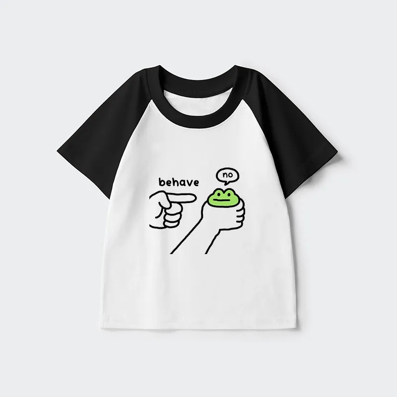 Tokyo-Tiger Dishonest Frog Kids Raglan T-shirt