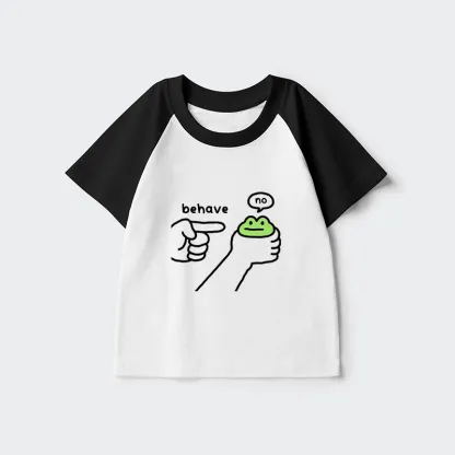 Tokyo-Tiger Dishonest Frog Kids Raglan T-shirt