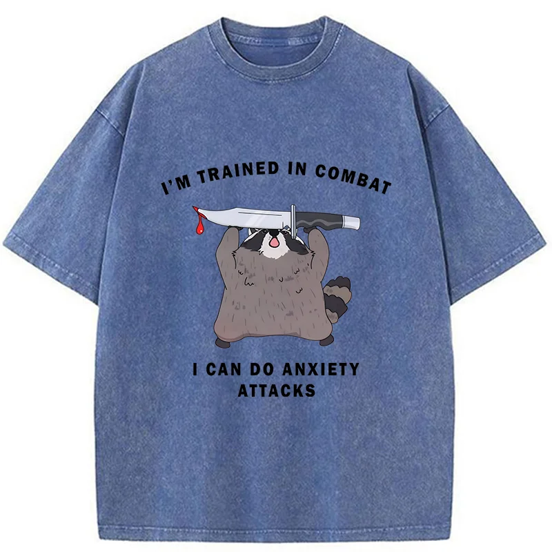 Tokyo-Tiger Coping With Anxiety Washed T-Shirt