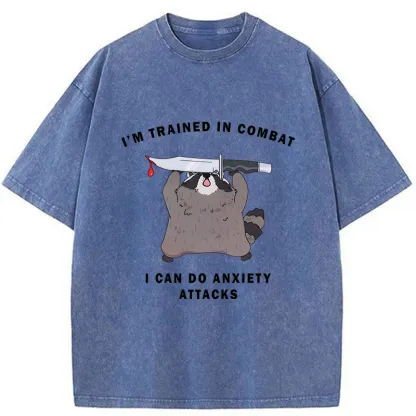 Tokyo-Tiger Coping With Anxiety Washed T-Shirt