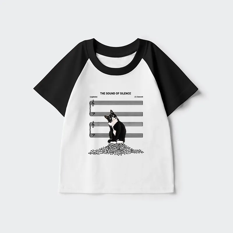 Tokyo-Tiger The Sound Of Silence Kids Raglan T-shirt