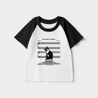 Tokyo-Tiger The Sound Of Silence Kids Raglan T-shirt