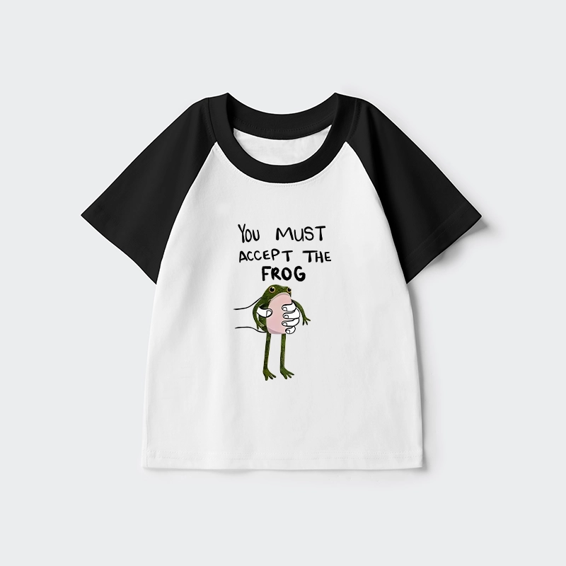 Tokyo-Tiger Accept This Frog Kids Raglan T-shirt