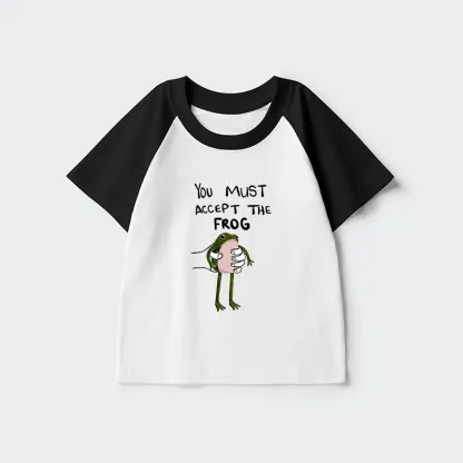 Tokyo-Tiger Accept This Frog Kids Raglan T-shirt