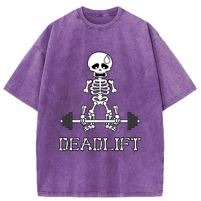 Tokyo-Tiger Deadlift Funny Washed T-Shirt