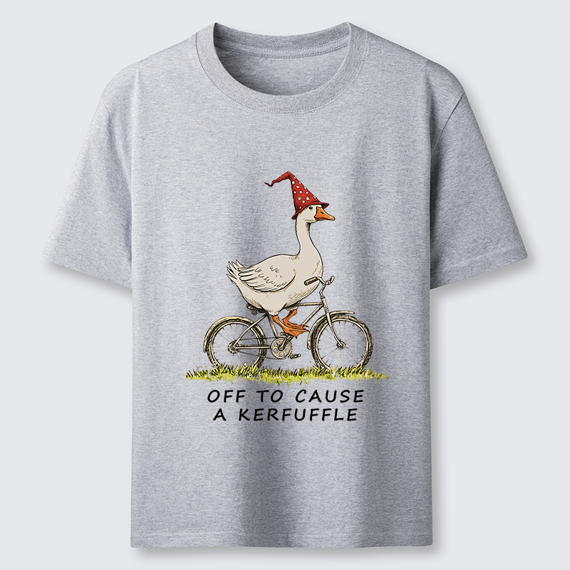 Tokyo-Tiger Stupid Goose Riding A Bicycle Classic T-Shirt