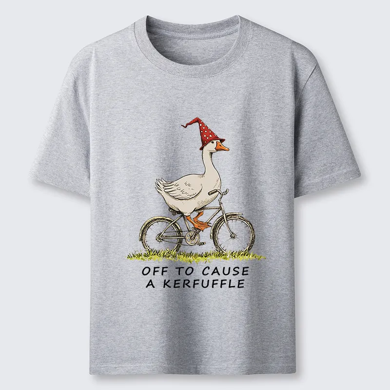 Tokyo-Tiger Stupid Goose Riding A Bicycle Classic T-Shirt
