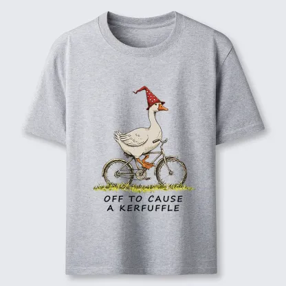 Tokyo-Tiger Stupid Goose Riding A Bicycle Classic T-Shirt