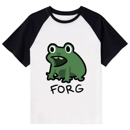 Tokyo-Tiger Funny Forg Japan Raglan T-shirt
