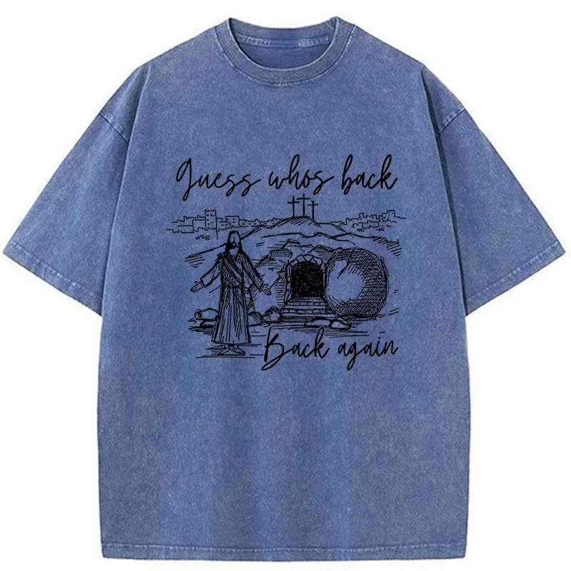 Tokyo-Tiger Funny Jesus Washed T-Shirt