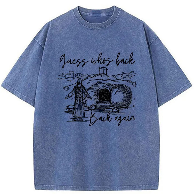 Tokyo-Tiger Funny Jesus Washed T-Shirt