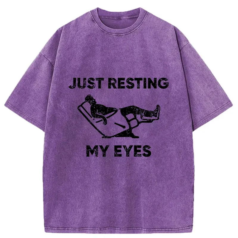 Tokyo-Tiger Give Your Eyes A Rest Washed T-Shirt
