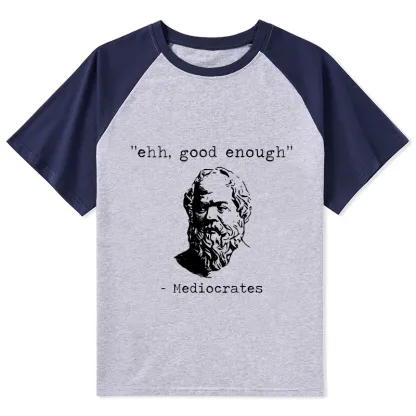 Tokyo-Tiger Mediocrates Meme Raglan T-shirt