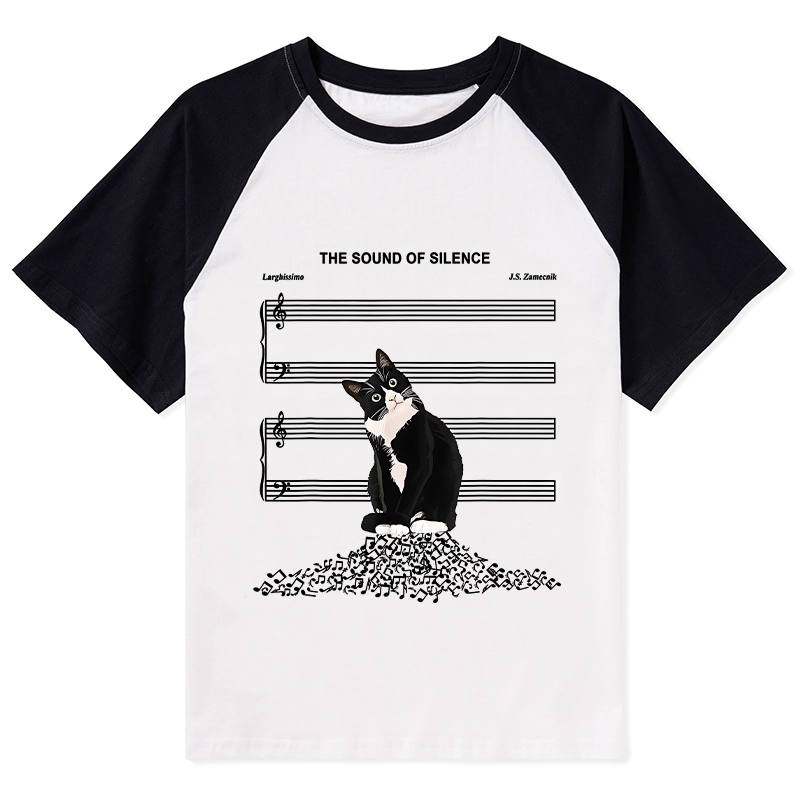 Tokyo-Tiger The Sound Of Silence Raglan T-shirt