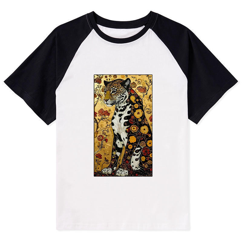 Tokyo-Tiger Magnificent Leopard Raglan T-shirt