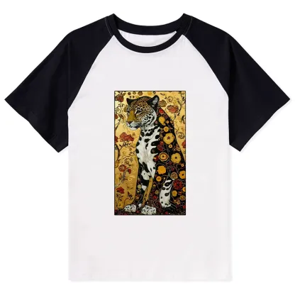 Tokyo-Tiger Magnificent Leopard Raglan T-shirt