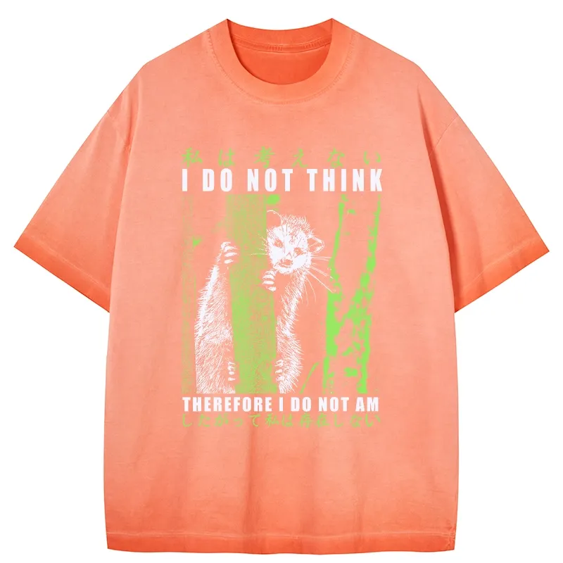 Tokyo-Tiger Stupid Possum Japan Gradient Washed T-Shirt