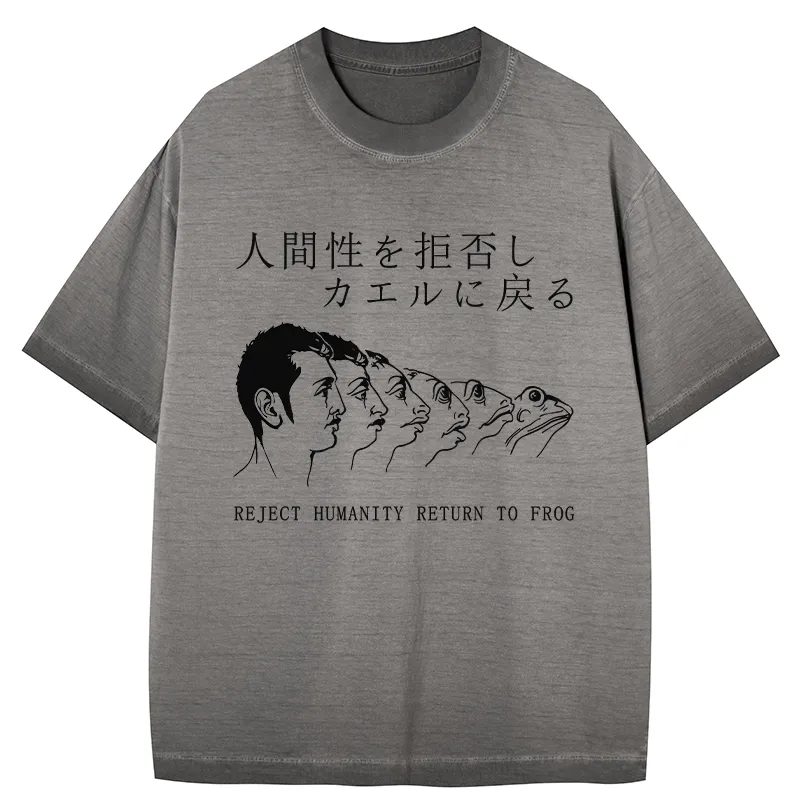 Tokyo-Tiger Return To Frog Gradient Washed T-Shirt