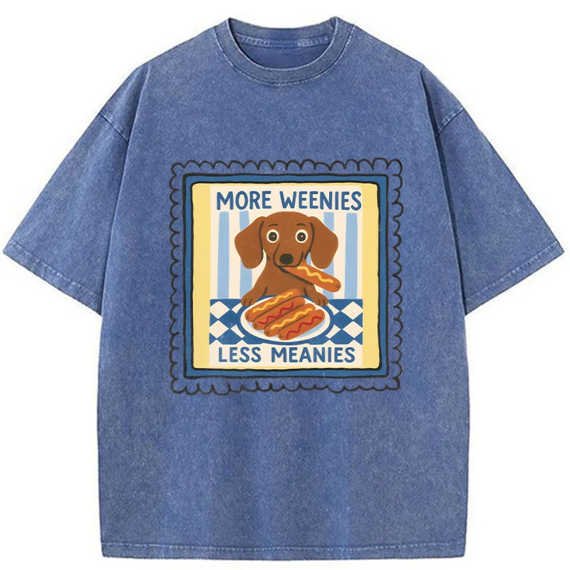 Tokyo-Tiger More Weenies Less Meanies Washed T-Shirt
