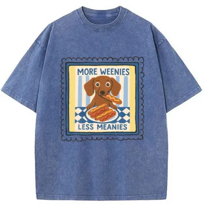 Tokyo-Tiger More Weenies Less Meanies Washed T-Shirt