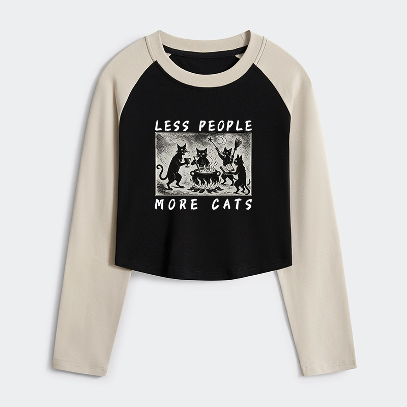 Tokyo-Tiger Cat Sacrifice Ceremony Women's Crop Raglan T-Shirt