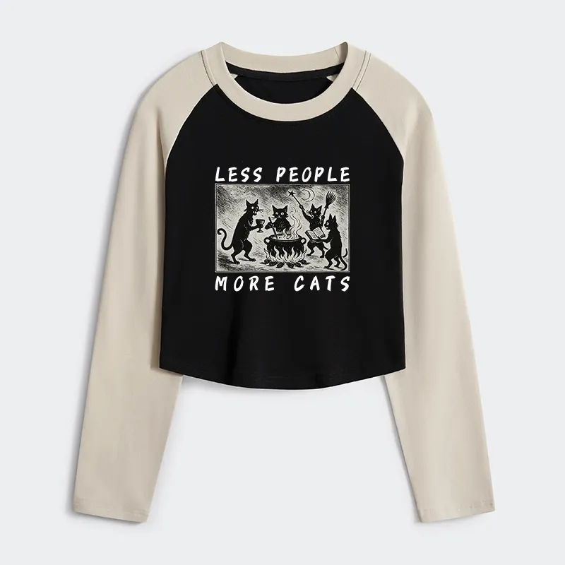 Tokyo-Tiger Cat Sacrifice Ceremony Women's Crop Raglan T-Shirt