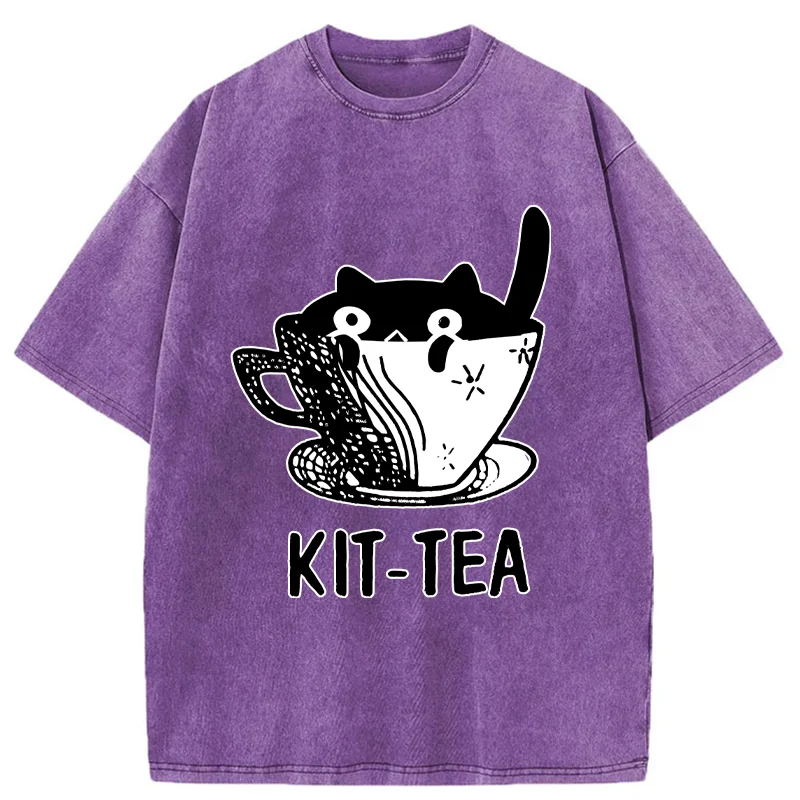 Tokyo-Tiger Kit-Tea Washed T-Shirt