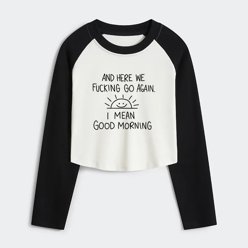 [Copy]Tokyo-Tiger Coffee Time Women's Crop Raglan T-Shirt