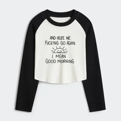 [Copy]Tokyo-Tiger Coffee Time Women's Crop Raglan T-Shirt