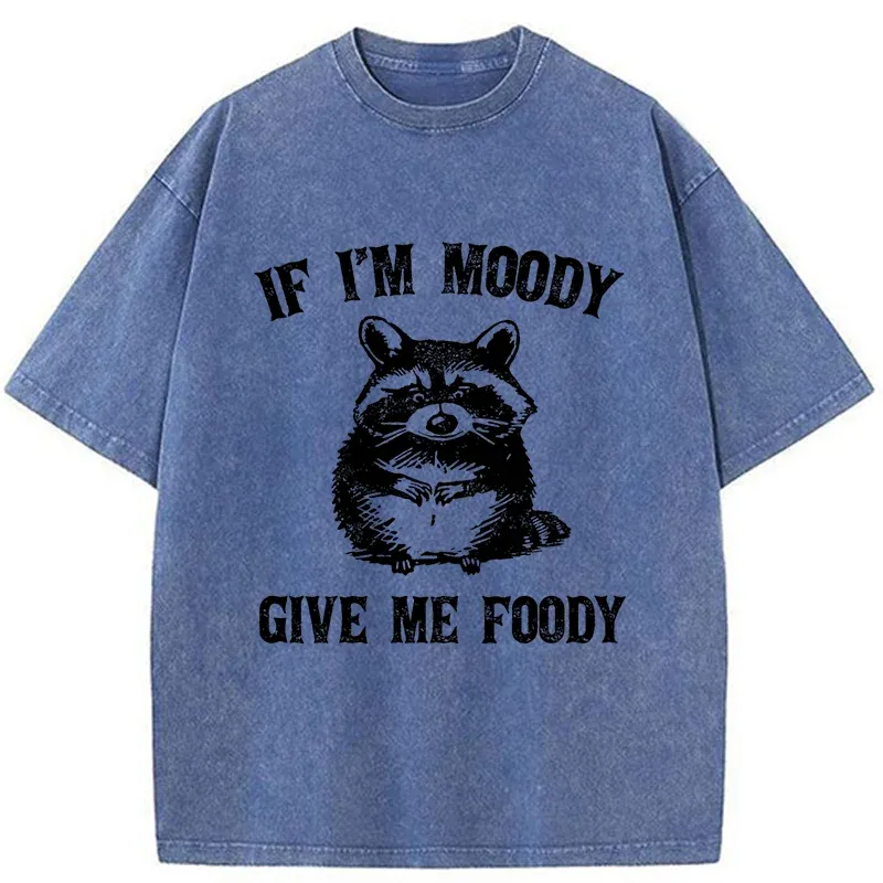 Tokyo-Tiger Eating Can Bring Happiness Washed T-Shirt