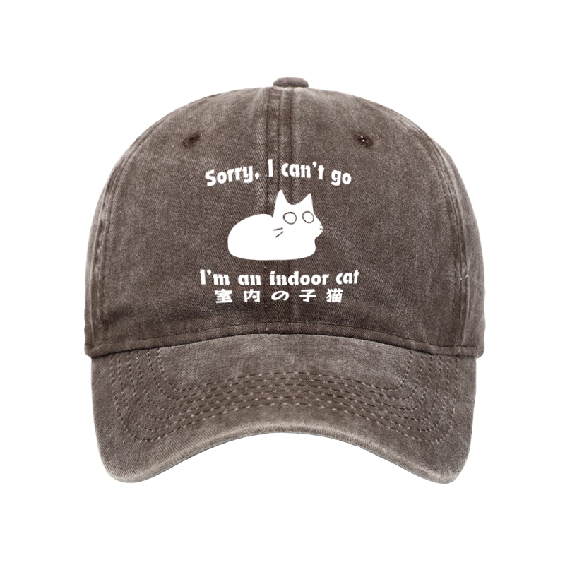 Tokyo-Tiger Indoor Kitten Washed Cap