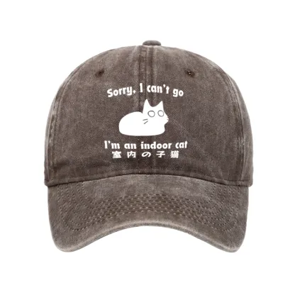 Tokyo-Tiger Indoor Kitten Washed Cap