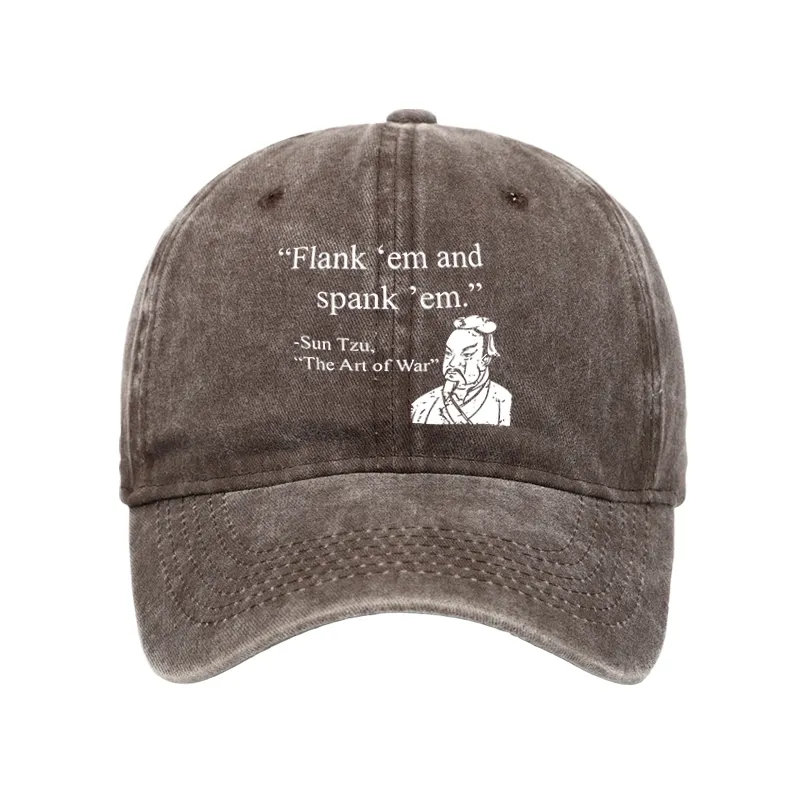 Tokyo-Tiger The Art Of War Funny Washed Cap