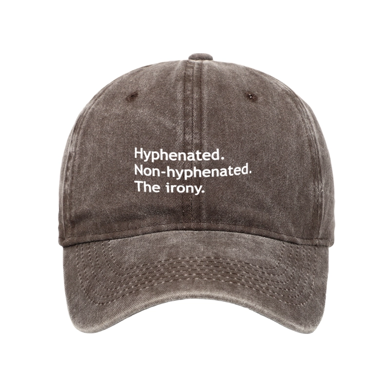 Tokyo-Tiger Hyphenated Funny Washed Cap