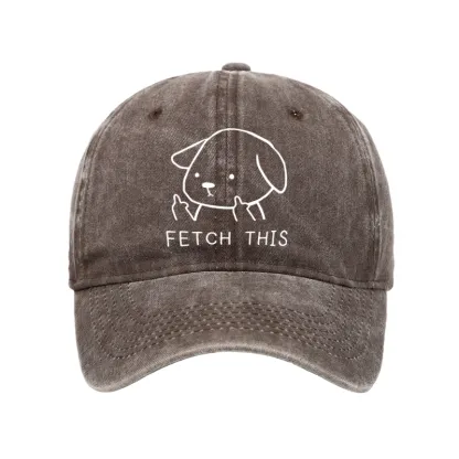 Tokyo-Tiger Fetch This Dog Washed Cap
