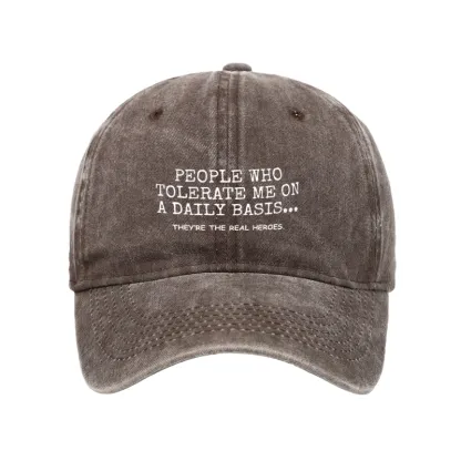 Tokyo-Tiger Anyone Who Puts Up With Me Is A Hero Washed Cap