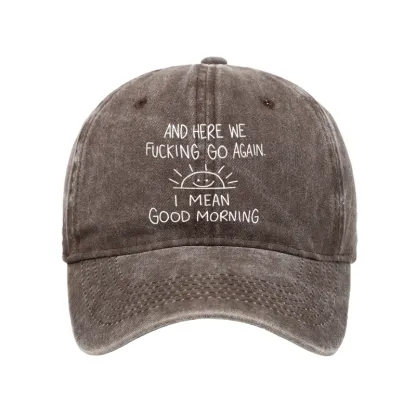 [Tokyo-Tiger Different Meanings Of "Good Morning" Washed Cap