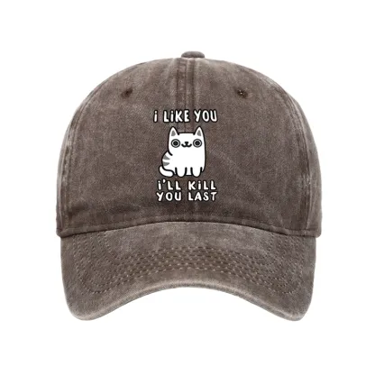 Tokyo-Tiger Cats And Humans Have A Love-hate Relationship Washed Cap