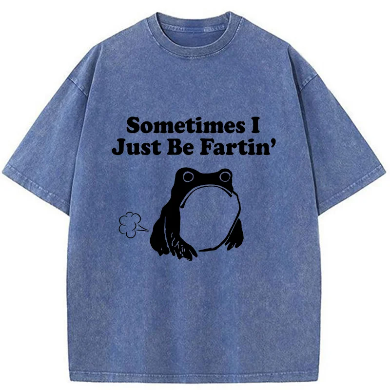 Tokyo-Tiger Farting Frog Washed T-Shirt