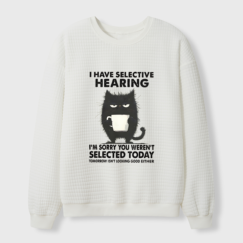 Tokyo-Tiger Selective Hearing Waffle Sweatshirt