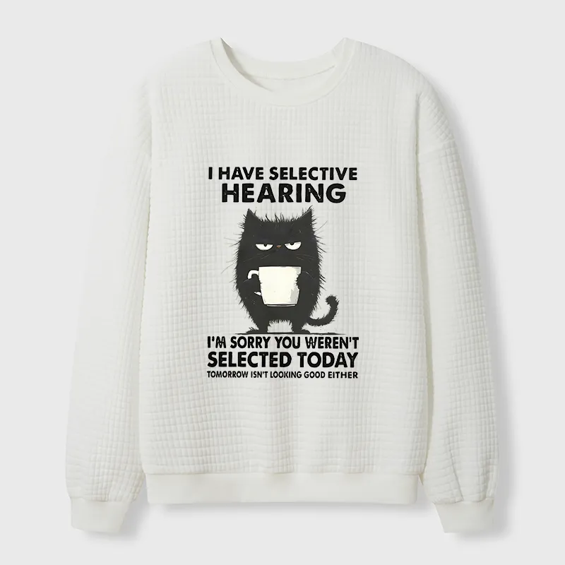 Tokyo-Tiger Selective Hearing Waffle Sweatshirt