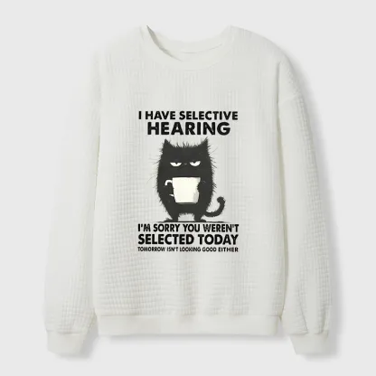 Tokyo-Tiger Selective Hearing Waffle Sweatshirt
