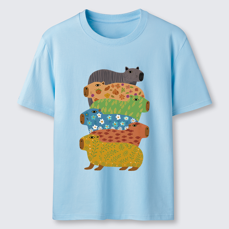 Tokyo-Tiger Colorful Capybaras Classic T-Shirt