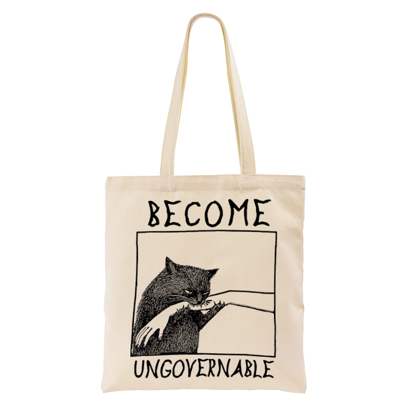 Tokyo-Tiger Cat Biting Arm Tote Bag