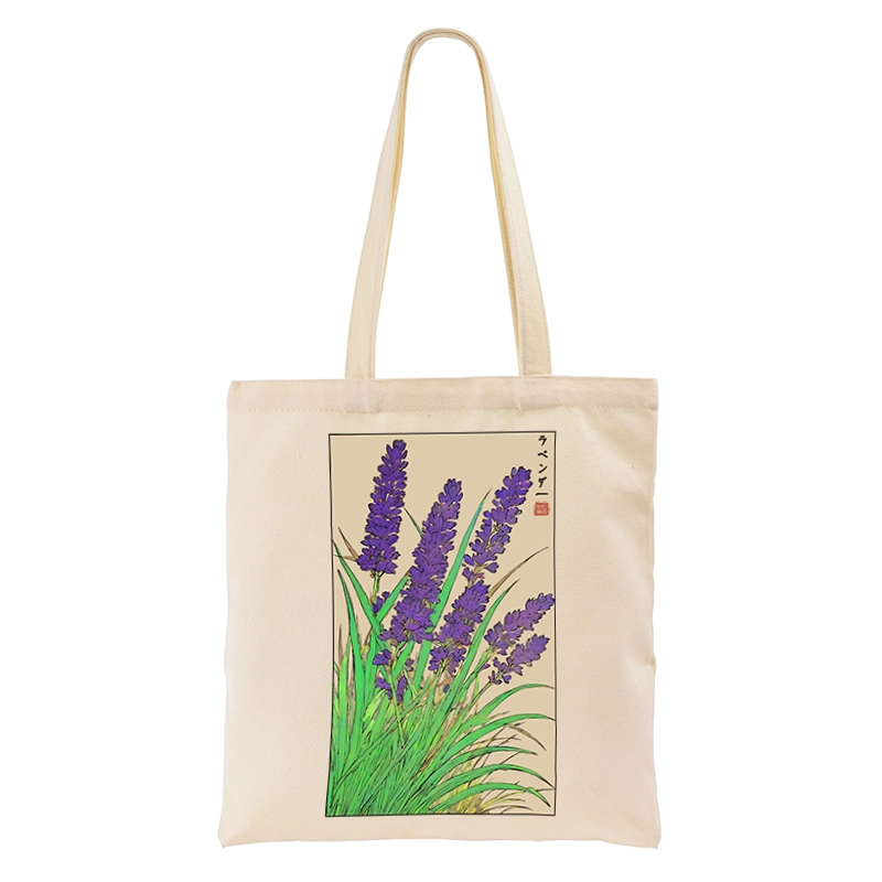 Tokyo-Tiger Japanese Lavender Tote Bag