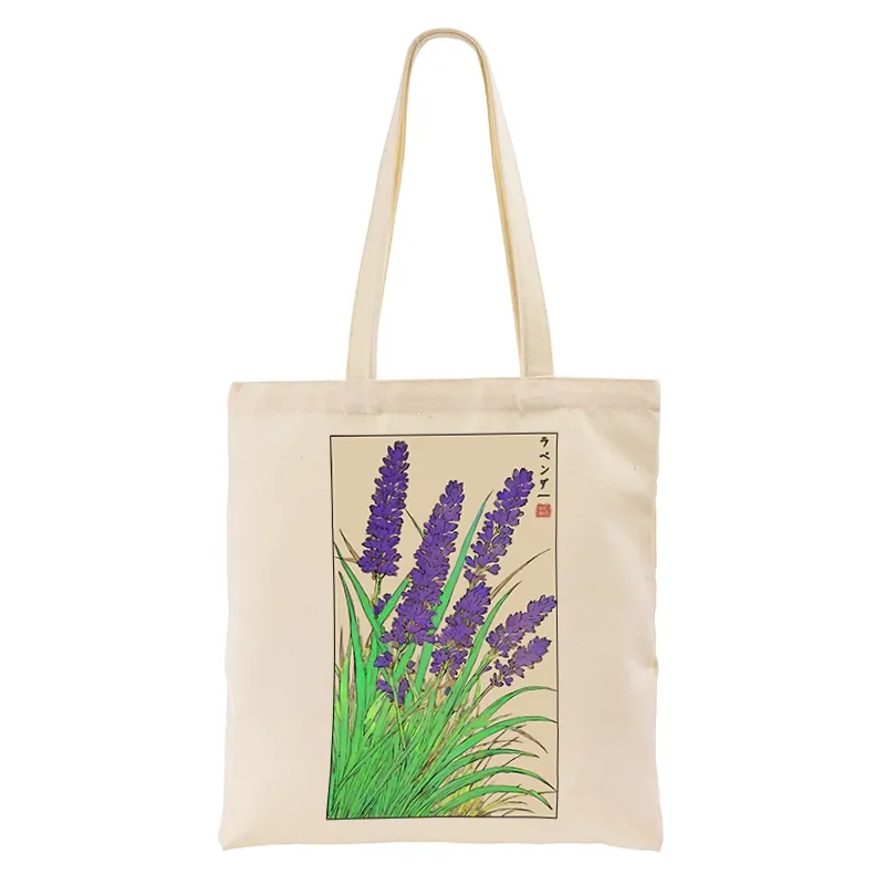 Tokyo-Tiger Japanese Lavender Tote Bag