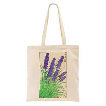 Tokyo-Tiger Japanese Lavender Tote Bag
