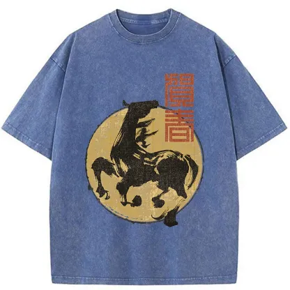 Tokyo-Tiger 2026 Year Of The Horse Washed T-Shirt